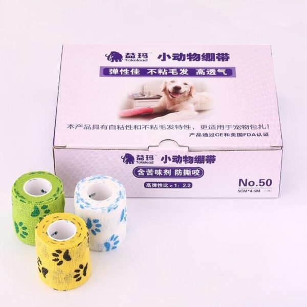 Bitterant-containing Elastic Bandage for Animals