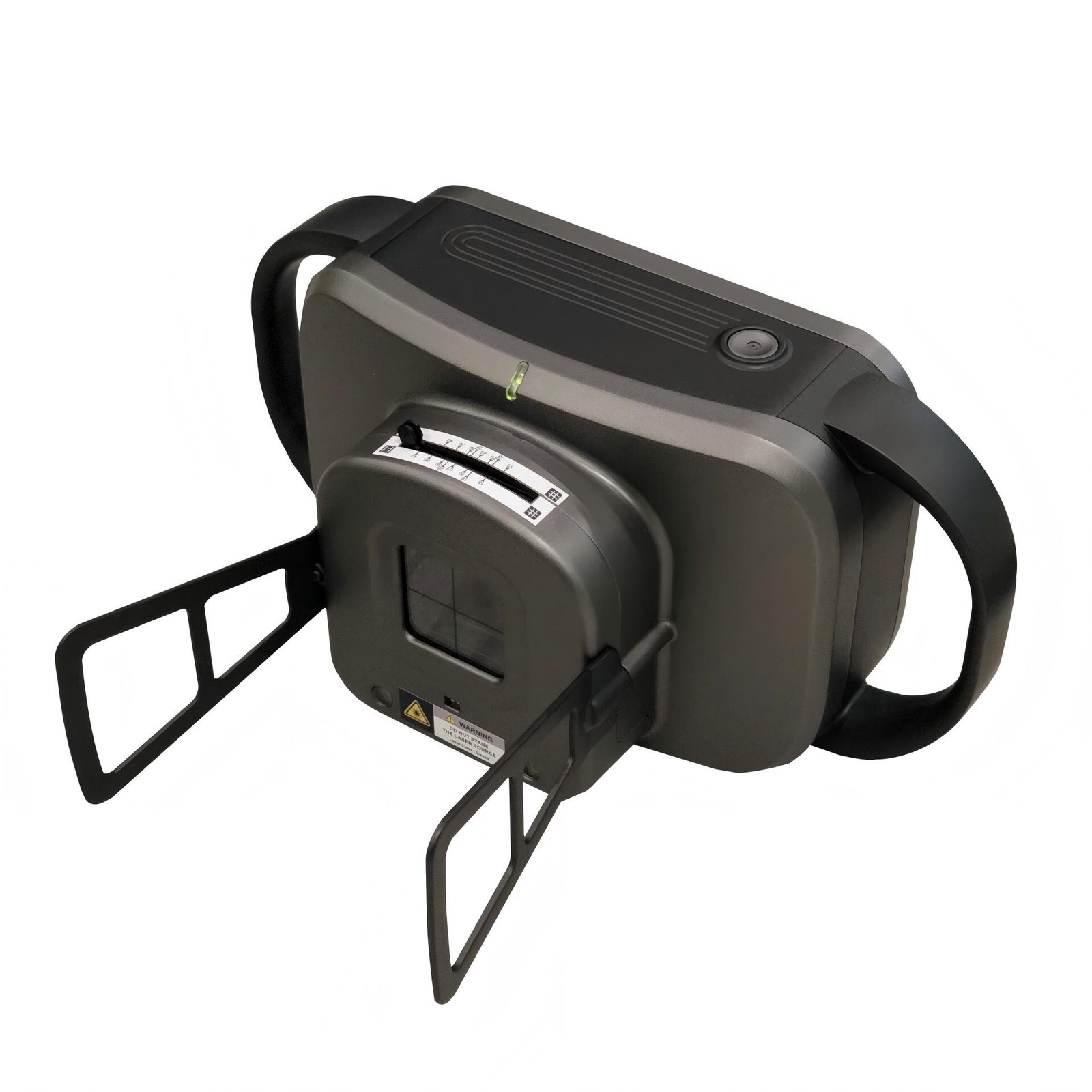 Mini90 handheld X-ray generator — dual handle and fold-out positioning stands