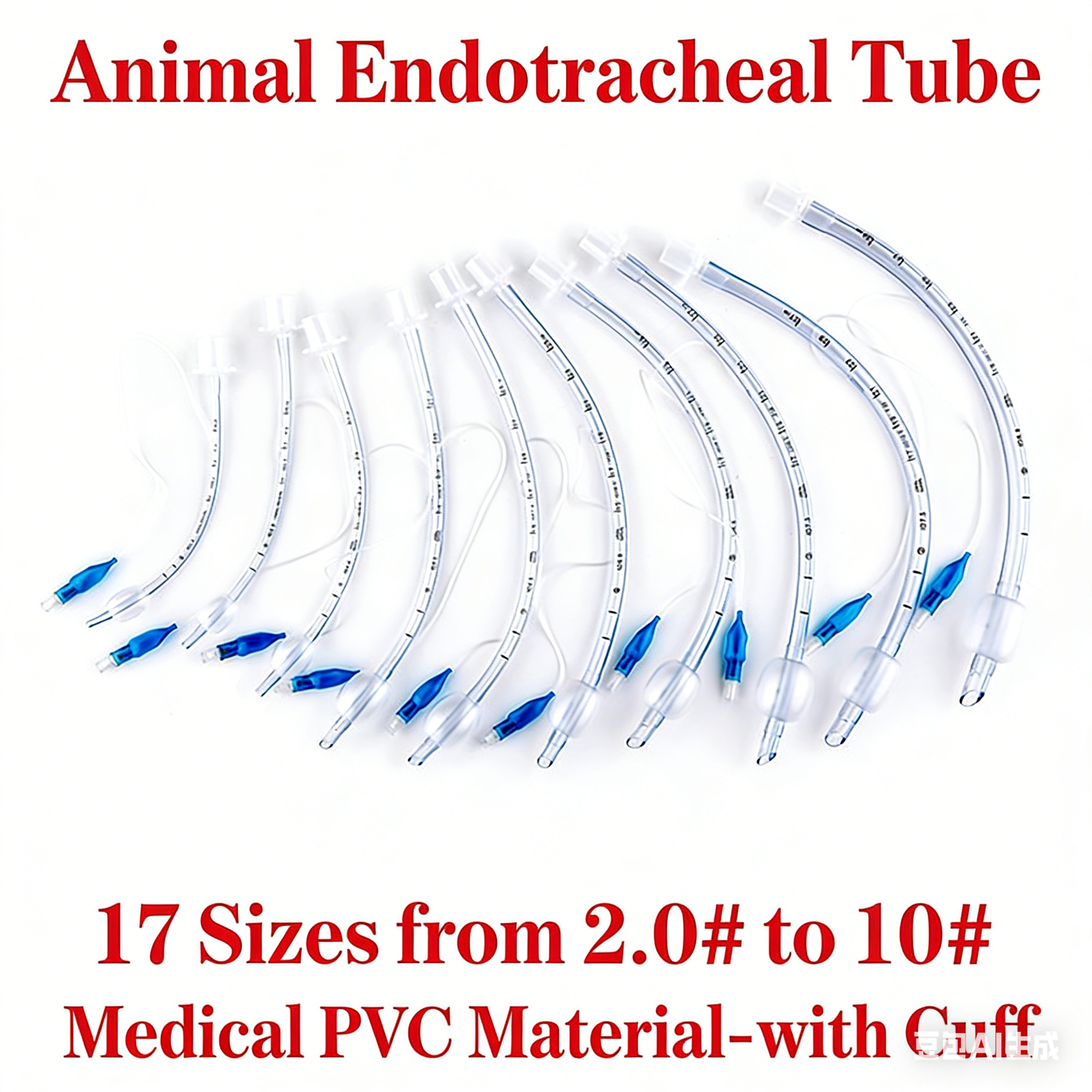 Standard Type Anesthetic Endotracheal Tube for Animals | IWA Medical Veterinary Equipment Supplier