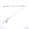 Canine Double-Lumen Silicone Foley Catheter