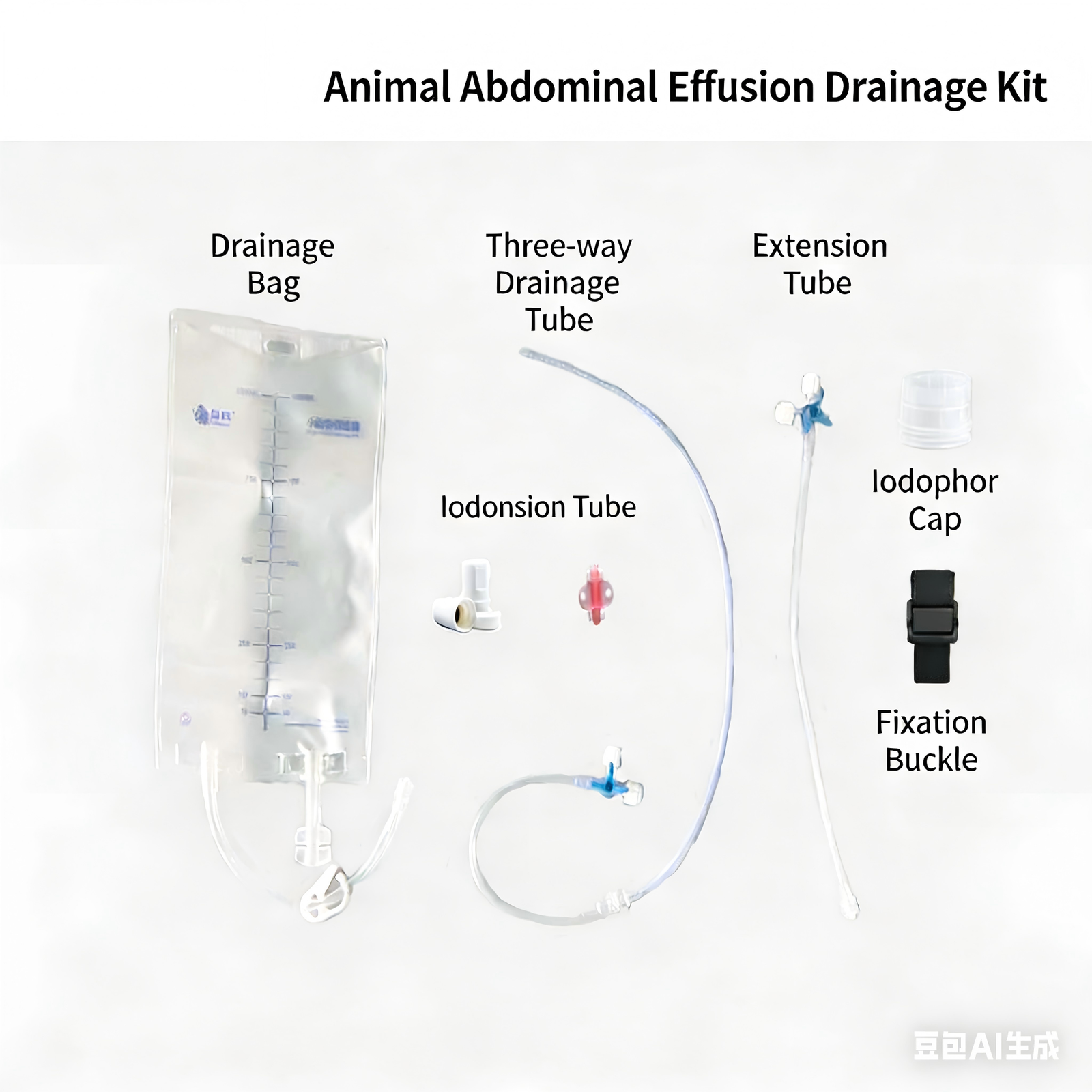 Animal Peritoneal Effusion Drainage and Dialysis Kit | IWA Medical Veterinary Equipment Supplier