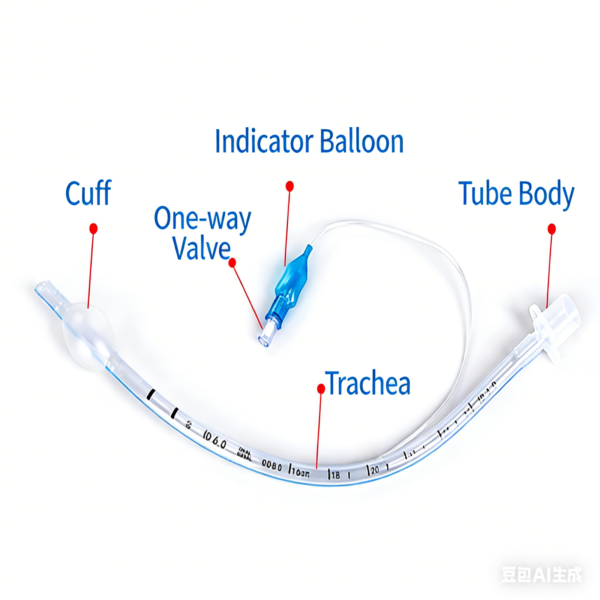 Standard Type Anesthetic Endotracheal Tube for Animals
