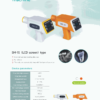 IDEN-X4 specification brochure — SM-1S handheld dental X-ray unit, two colour options