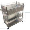 不锈钢宠物手术辅助车 F-03 (IWA-AT03) - product photo 不锈钢宠物手术辅助车 F-03 (IWA-AT03) - product photo