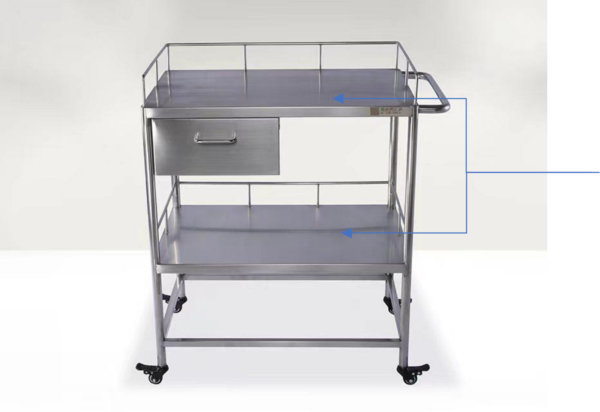 不锈钢宠物手术辅助车 F-04 (IWA-AT04) - product photo