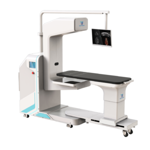 Rayvision Vetopia 70 Advance flagship veterinary cone-beam CT scanner — front 3/4 view