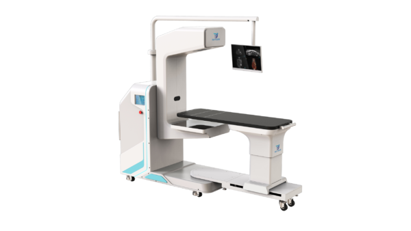 Rayvision Vetopia 70 Advance flagship veterinary cone-beam CT scanner — front 3/4 view