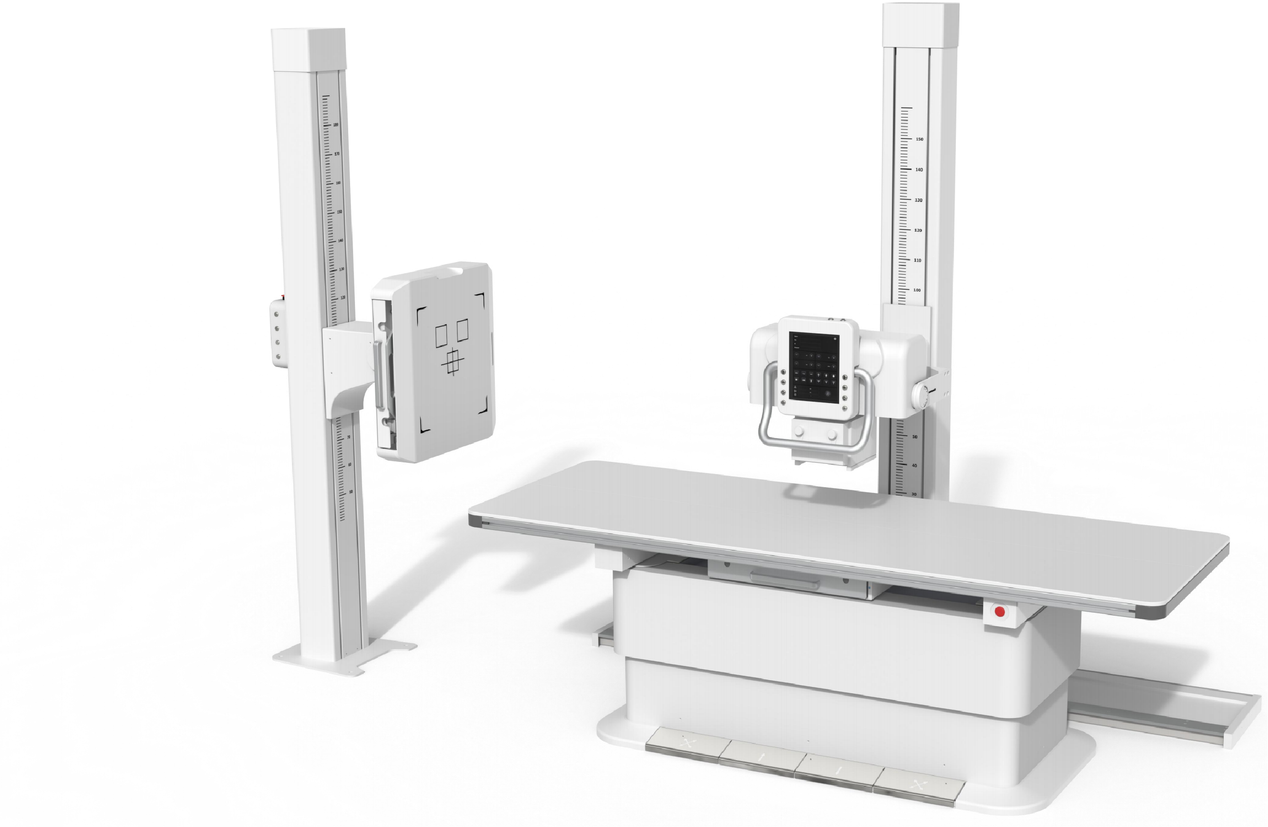 iVision-1000X dual-stand digital X-ray system for large animals — full system view