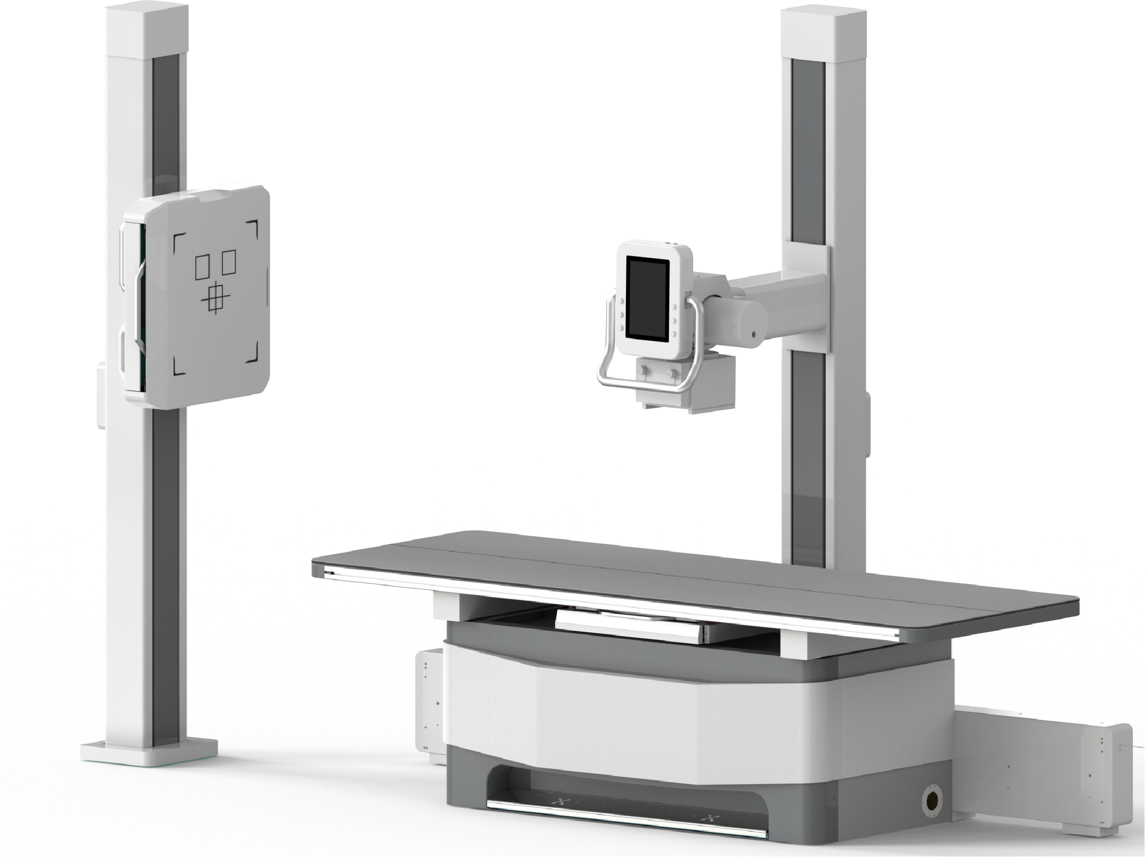 iVision-1000X dual-stand system — side angle with control console