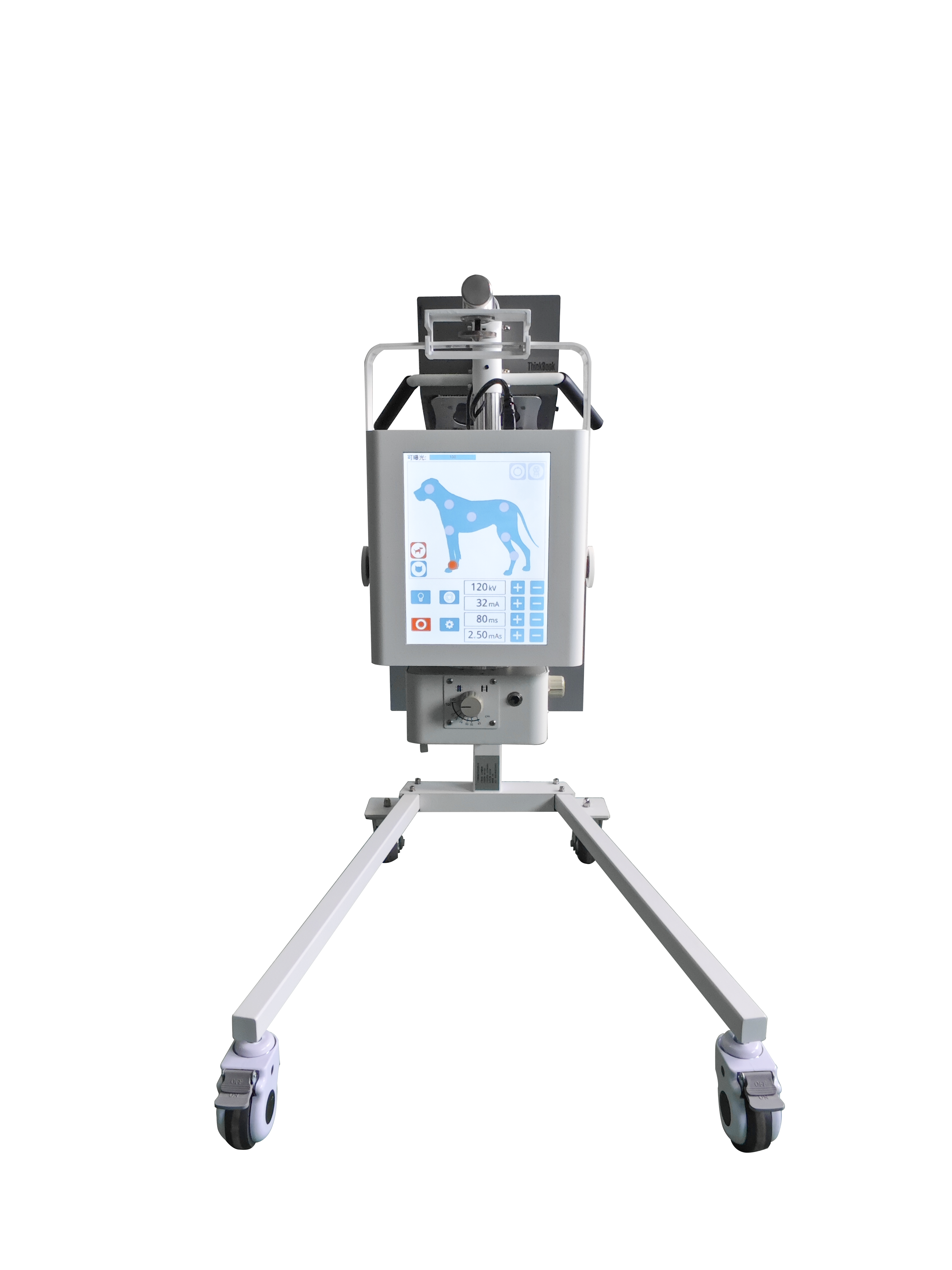 IFLEX-12.5 12.5 kW combined high-frequency portable veterinary X-ray with 7-inch touchscreen