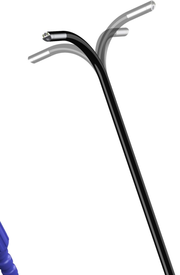 SOAIM SA Series flexible endoscope tip — 360° omnidirecti... SOAIM SA Series flexible endoscope tip — 360° omnidirectional steering, 180°–210° bending angle illustration