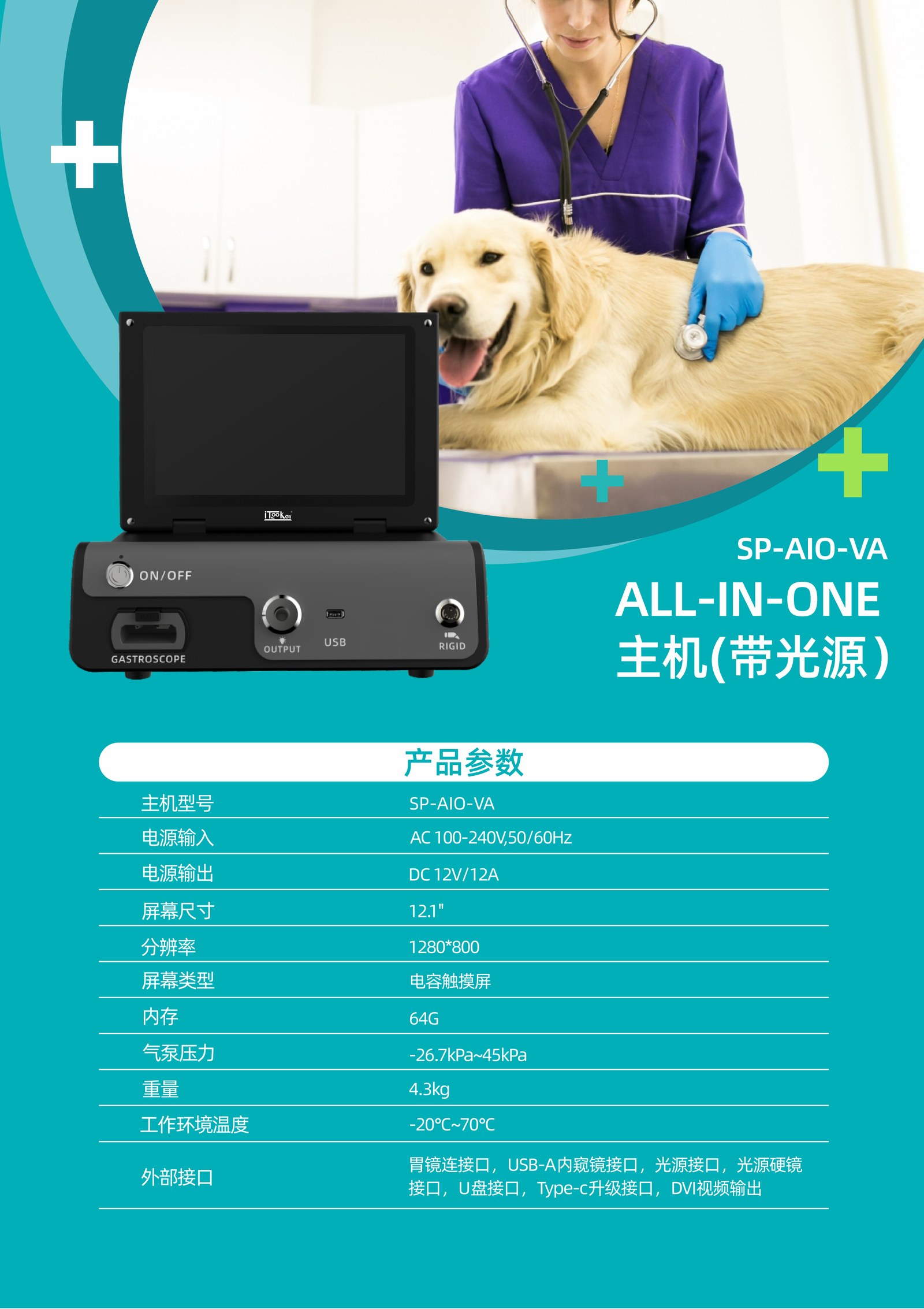IWA-HDU10 - spec sheet and clinical images (brochure page 2)