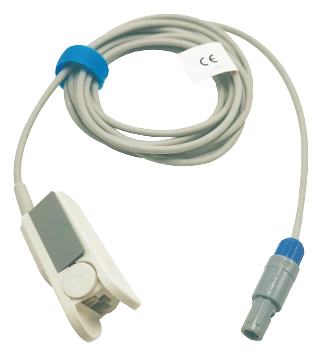 IWA-HM320 veterinary SpO2 finger/tongue clip sensor with CE-marked connector cable
