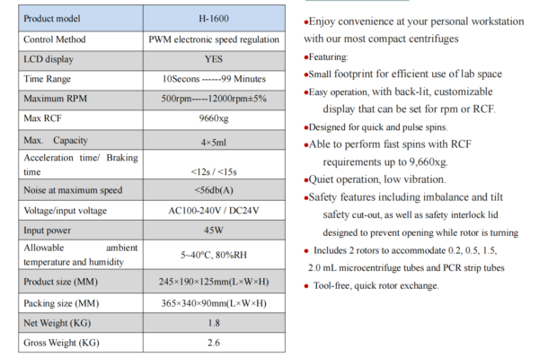 兽用高速迷你离心机 (IWA-HS01) - detail view 4 兽用高速迷你离心机 (IWA-HS01) - detail view 4