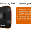 IWA-RLT20 flexible LED horse pad — waterproof, wearable, wir IWA-RLT20 flexible LED horse pad — waterproof, wearable, wireless rechargeable battery, dual LEDs, continuous and pulsed modes