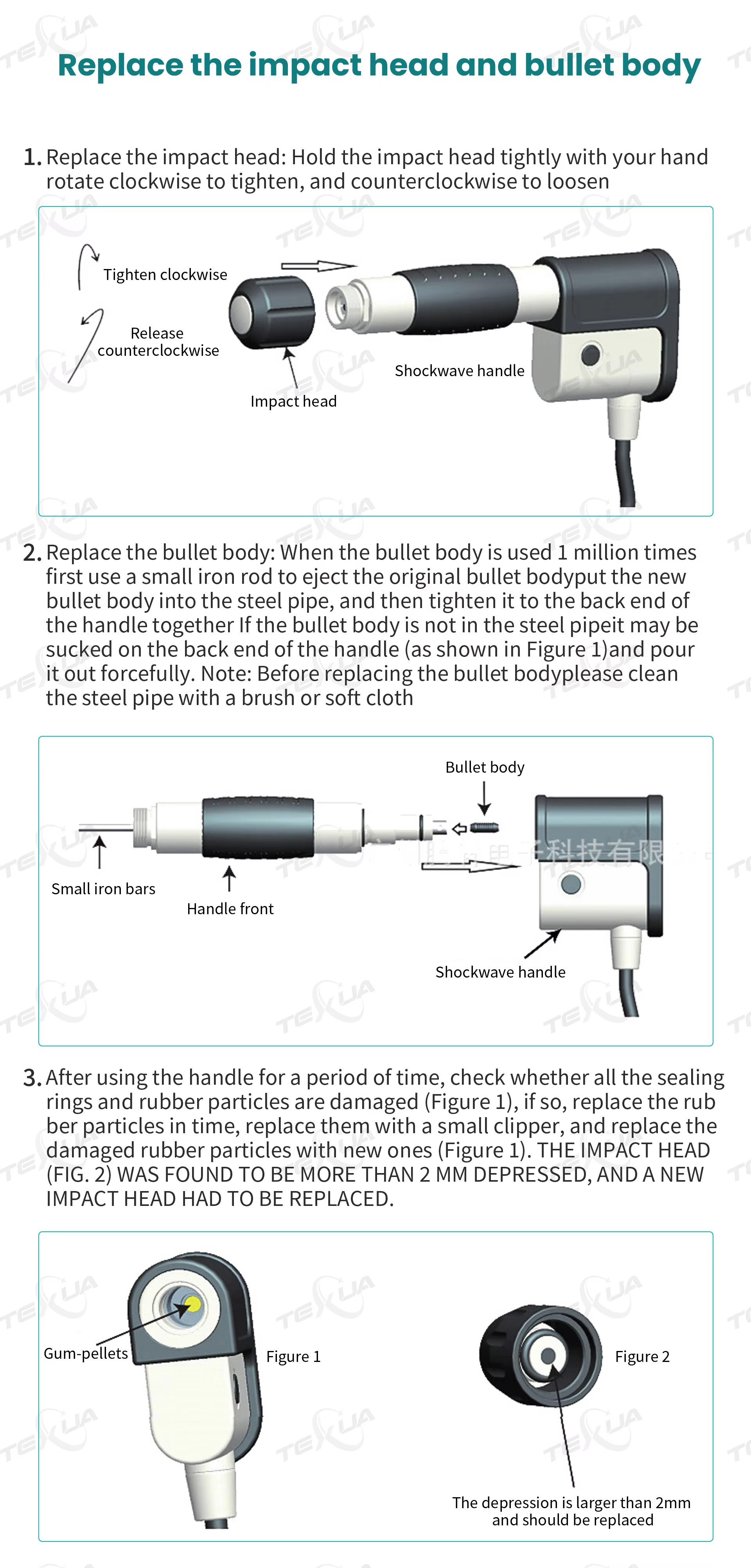 IWA-SWT20 High-Performance Mobile Veterinary Shockwave Therapy Station — handle service