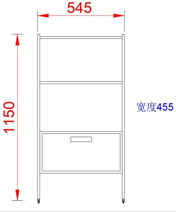 不锈钢多层设备推车 (IWA-TC02) - detail view 1