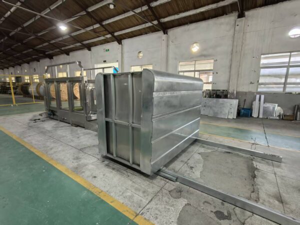 IWA-TM10 underwater treadmill stainless steel frame under assembly