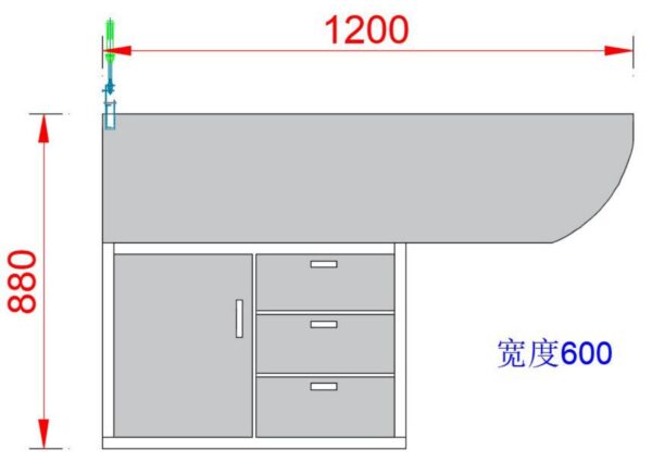 木架干式处置台(洗牙台) (IWA-TT05) - detail view 2