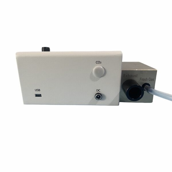 IWA-Ven10 rear / side ports - USB / DC power input / CO2... IWA-Ven10 rear / side ports - USB / DC power input / CO2 button / Exhaust and Fresh Gas connectors