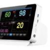 IWA-VM11 10.1-inch portable veterinary multi-parameter mo... IWA-VM11 10.1-inch portable veterinary multi-parameter monitor - front view of large-font touch screen showing heart rate, SpO2, respiration and NIBP readings, with side data ports and hidden lift handle
