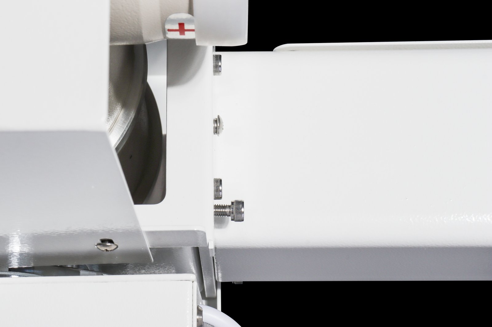 iPet-400AI iRay Edition tube-to-column mounting structure