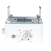 Manual X-ray collimator front view with light field window, cross-hair and the SID and field size dial