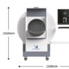 Side, front and rear views — 1268 mm width, 1200 mm depth, 1050 mm height