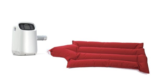 vhb-blanket-system.jpg VHB warming unit connected by hose to a reusable inflatable warming blanket