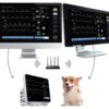 VM14Pro veterinary monitor connected to central monitoring stations through a wireless router